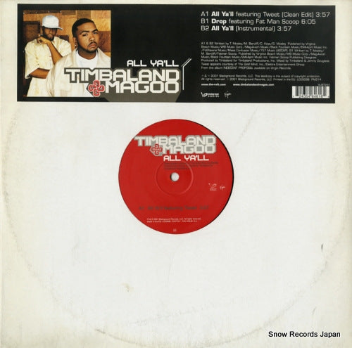 TIMBALAND AND MAGOO all ya'll VUST241