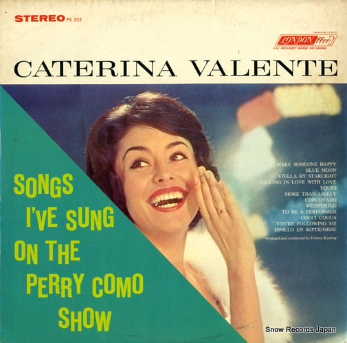 VALENTE, CATERINA songs i've sung on the perry como show PS355