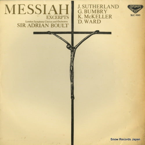 BOULT, ADRIAN handel; messiah excerpts SLC1190
