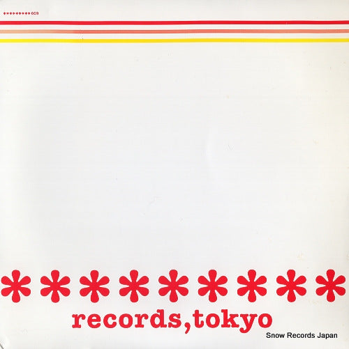 PIZZICATO FIVE records, tokyo X-009