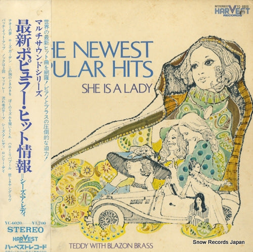 TEDDY WITH BLAZON BRASS the newest popular hits / she is a lady YC-6020