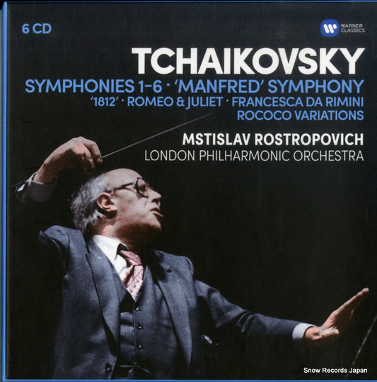 ROSTROPOVICH, MSTISLAV tchaikovsky; symphonies 1-6 "manfred" symphony 0190295869243
