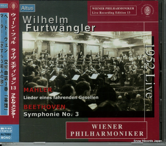 FURTWANGLER, WILHELM mahler; lieder eines fahrenden gesellen ALT088