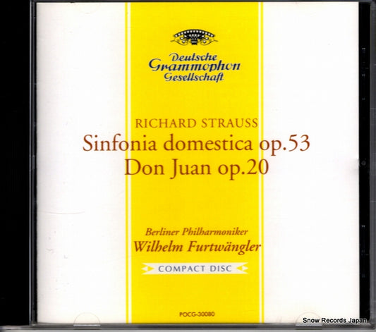FURTWANGLER, WILHELM r.strauss; sinfonia domestica op.53 don juan op.20 POCG-30080