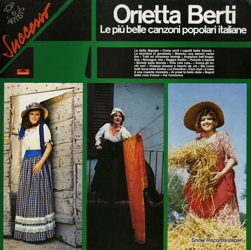 BERTI, ORIETTA le piu belle canzoni popolari italiane 2449023