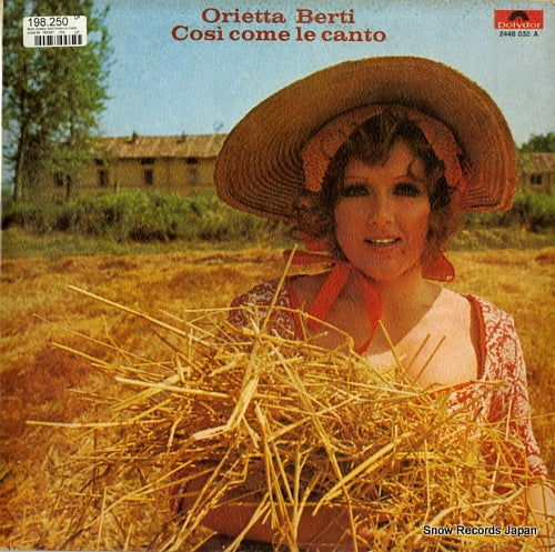 BERTI, ORIETTA cosi come le canto 2448032A