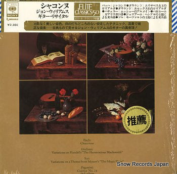 WILLIAMS, JOHN virtuoso variations for guitar SOCM-17