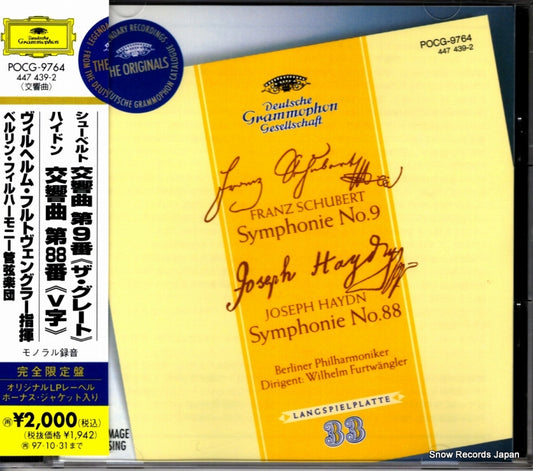 FURTWANGLER, WILHELM schubert; symphonie no.9 POCG-9764