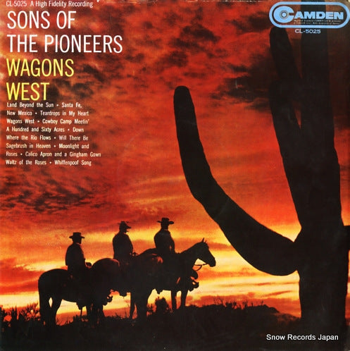 SONS OF THE PIONEERS wagons west CL-5025