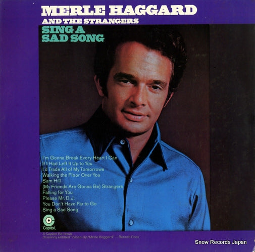 HAGGARD, MERLE sing a sad song SF-708