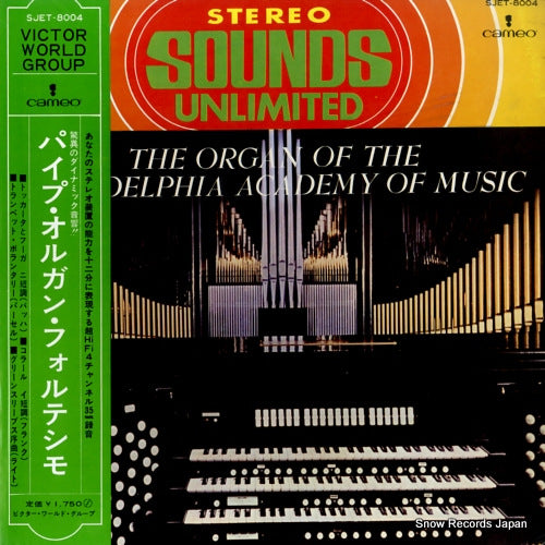 WHITEHEAD, WILLIAM the organ of the philadelphia academy of music SJET-8004