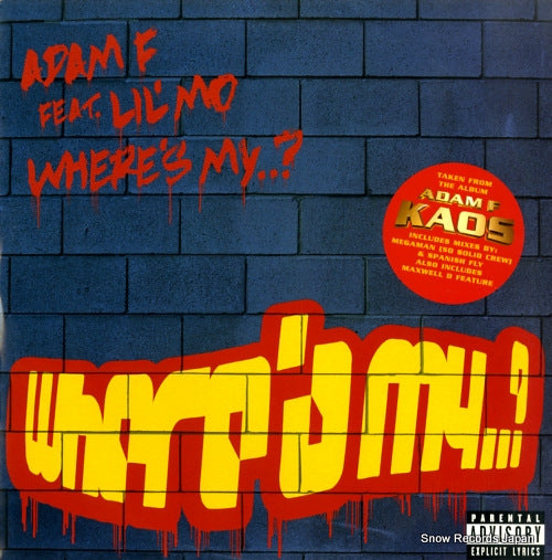 ADAM F where's my..? 724355042361