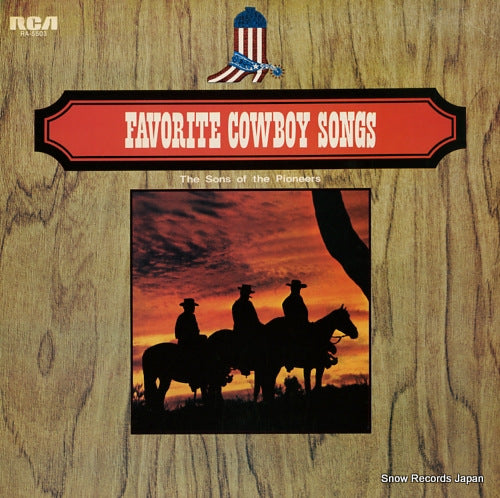 SONS OF THE PIONEERS, THE favorite cowboy songs RA-5503