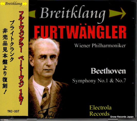 FURTWANGLER, WILHELM beethoven; symphony no.1 & no.7 TKC-337
