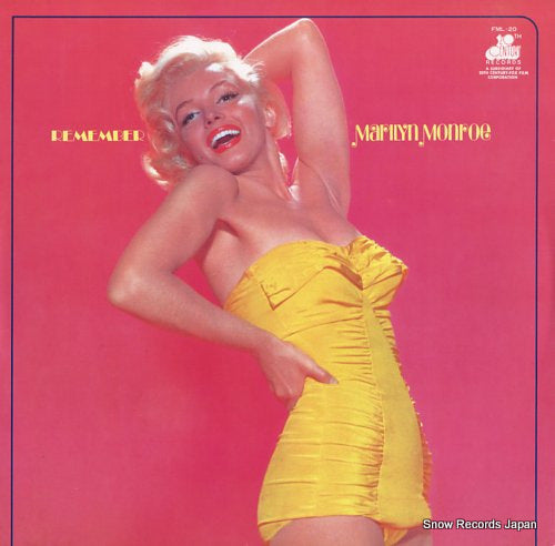 MONROE, MARILYN remember marilyn monroe FML-20