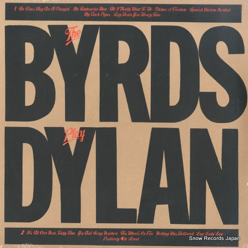 BYRDS, THE the byrds play dylan PC36293