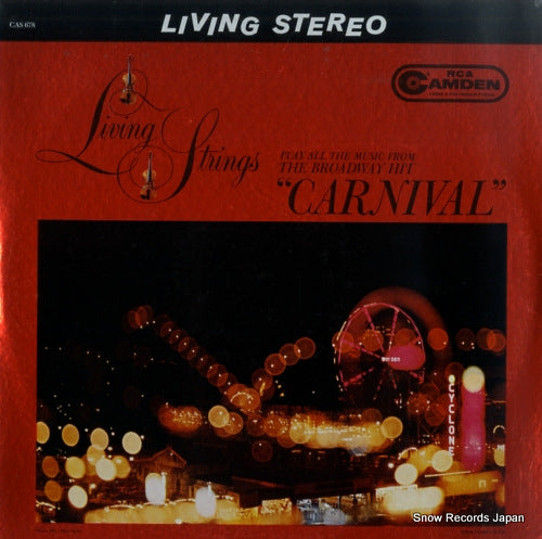 LIVING STRINGS play all the music from the broadway hit "carnival" CAS678