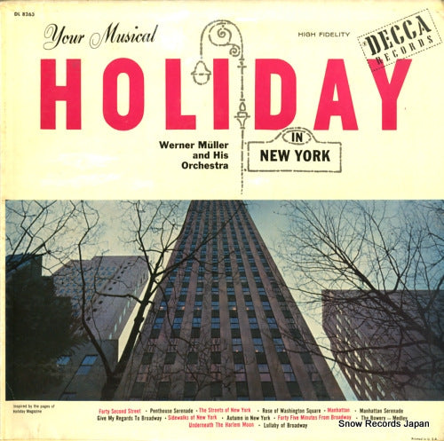 MULLER, WERNER holiday in new york DL8263