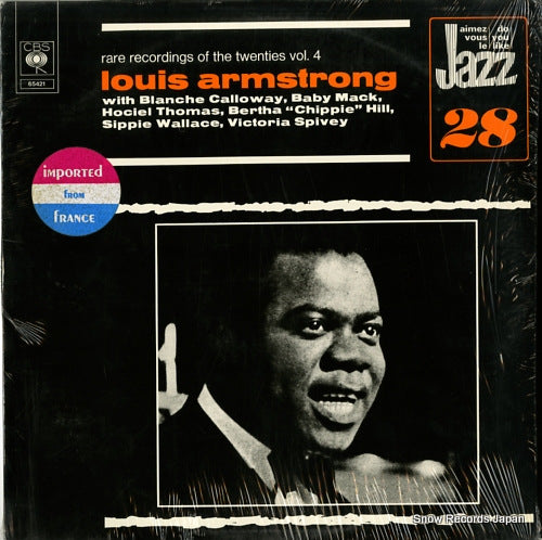 ARMSTRONG, LOUIS rare recordings of the twenties vol.4 CBS65421