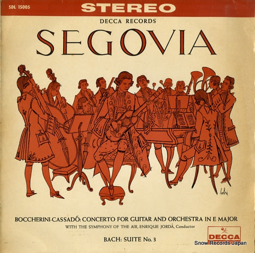 SEGOVIA, ANDRES boccherini - cassado; concerto for guitar and orchestra in e major SDL15005