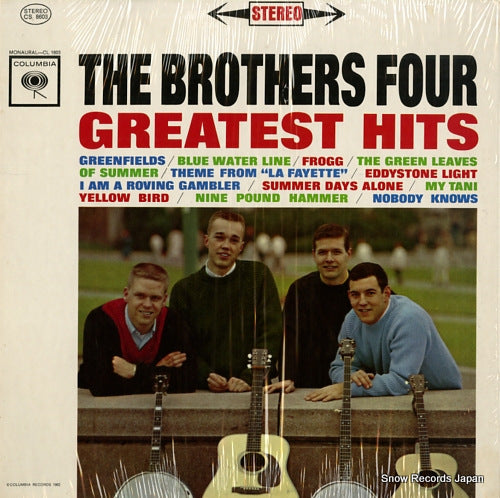 BROTHERS FOUR, THE greatest hits CS8603