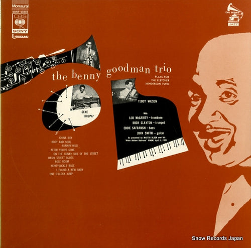 GOODMAN, BENNY plays for the fletcher henderson fund SONP50203