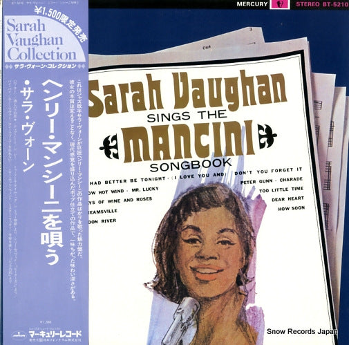 VAUGHAN, SARAH sings the mancini songbook BT-5210