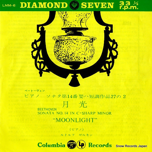 SERKIN, RUDOLF beethoven; sonata no.14 in c-sharp minor "moonlight" LMM-6