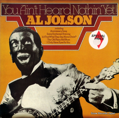 JOLSON, AL you ain't heard nothin' yet MCL1808