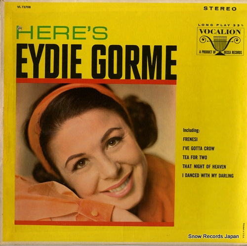 GORME, EYDIE here's eydie gorme VL73708