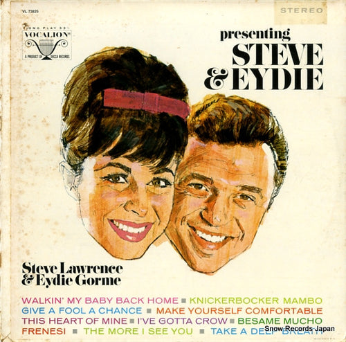 LAWRENCE, STEVE, AND EYDIE GORME presenting steve and eydie VL73825