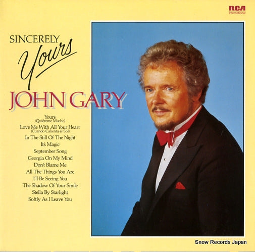 GARY, JOHN sincerely yours NL89471