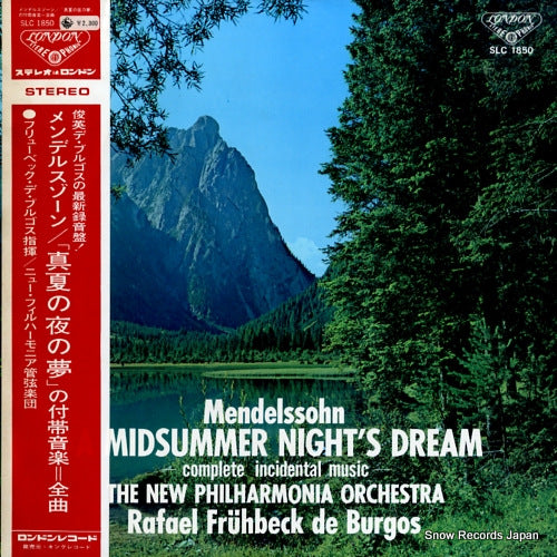 FRUHBECK DE BURGOS, RAFAEL mendelssohn; a midsummer night's dream -complete incidental music- SLC1850