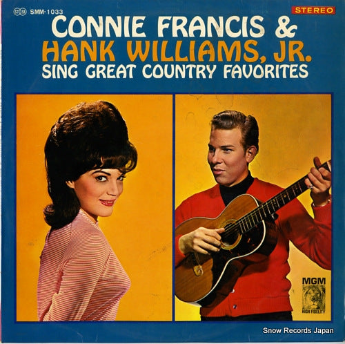 FRANCIS, CONNIE, AND HANK WILLIAMS, JR. connie francis & hank williams "sing great country favorites" SMM-1033
