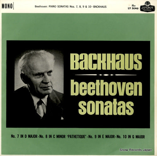 BACKHAUS, WILHELM beethoven; piano sonatas nos.7, 8, 9 & 10 LY5049