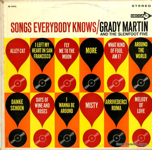 MARTIN, GRADY songs everybody knows DL74476