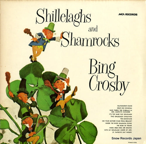 CROSBY, BING shillelaghs and shamrocks MCA177