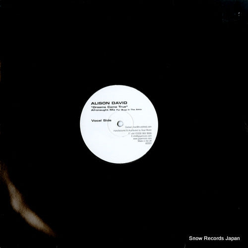 DAVID, ALISON dreams come true AD001