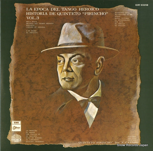 QUINTETO PIRINCHO la epoca del tango heroico / historia de quinteto "pirincho" vol.3 EOR-9325B