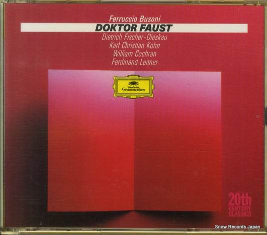 FISCHER-DIESKAU, DIETRICH busoni; doktor faust 427413-2