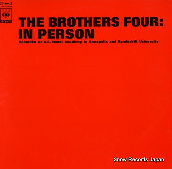 BROTHERS FOUR, THE in person SONP50060