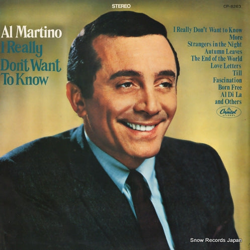 MARTINO, AL i really don't want to know CP.8263