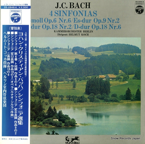 KOCH, HELMUT j.c.bach; 4 sinfonias OS-2846-K