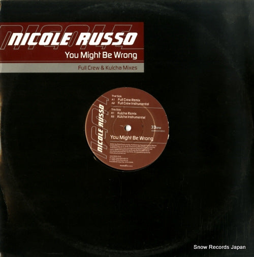 RUSSO, NICOLE you might be wrong 12STAS3209RB3