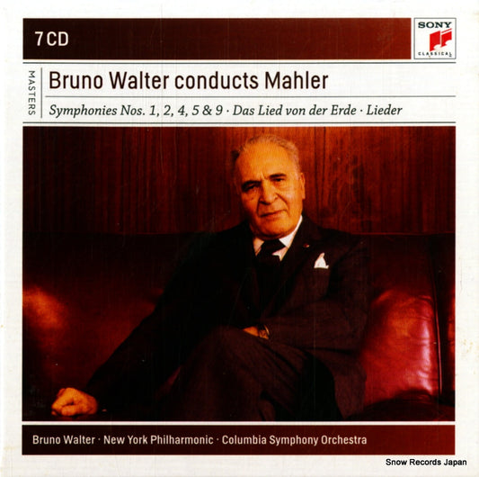 WALTER, BRUNO mahler; symphonies nos.1, 2, 4, 5 & 9 das lied von der erde 88691920102