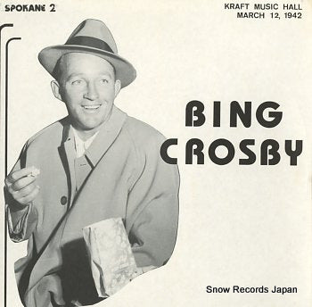 CROSBY, BING kraft music hall march 12, 1942 SPOKANE2