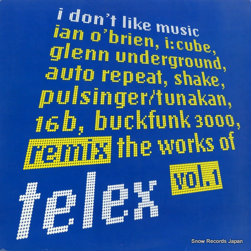 TELEX i don't like music - remix the works of telex vol.1 SSRLP-1202