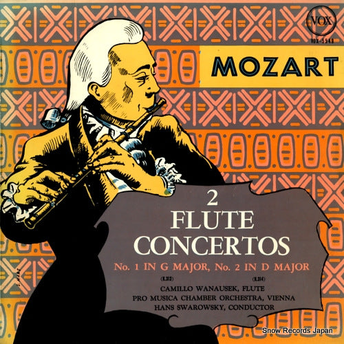 WANAUSEK, KAMILLO mozart; 2 flute concertos VOX5549