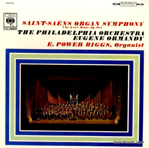 ORMANDY, EUGENE saint-saens; organ symphony OS-317