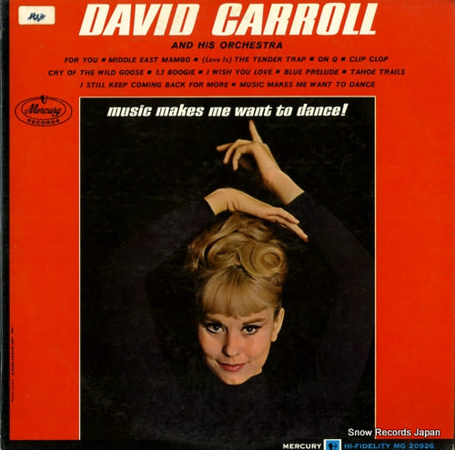 CARROLL, DAVID music makes me want to dance MG20926